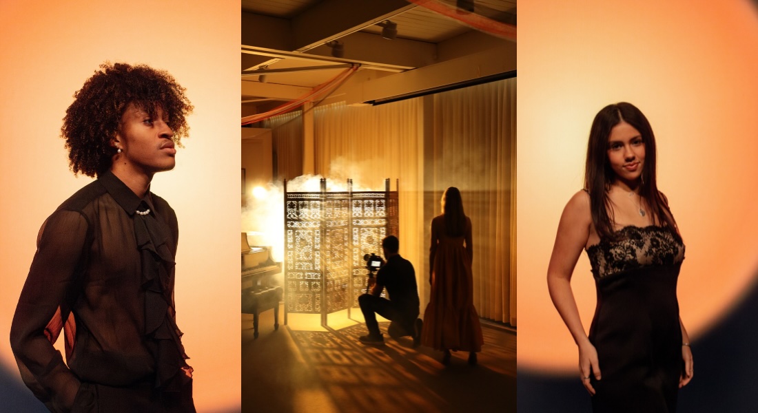 Publicity imagery for Incandescence, the 18th fashion show hosted by Miami University Fashion and Design.
